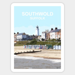 Southwold Suffolk. Travel poster. Gift. Sticker